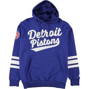 STARTER Mens Detroit Pistons Hoodie Sweatshirt, dpt, M